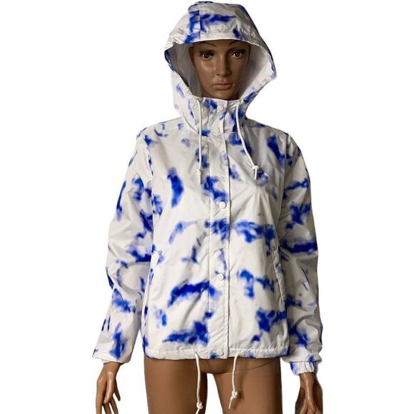 Levi's jacket Trendy Active Rain Slicker Jacket SZ Sm tie dyed windbreaker - Picture 15 of 16